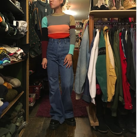 [USED] Nice! 配色 リブTOPS