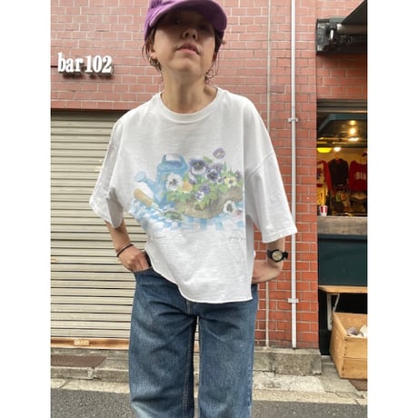 [USED] 90‘s Janette Jones プリントtee