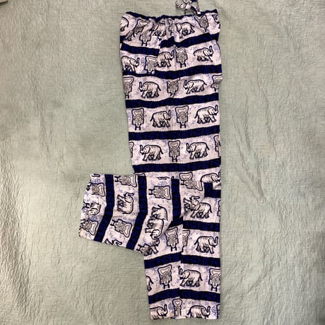 [USED] アフリカンバティック ゾウさんPANTS