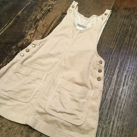 [USED] クリーム色☃️コーデュロイジャンパースカート