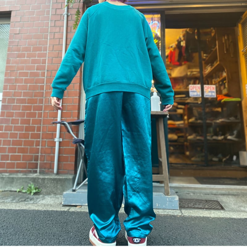 USED] ターコイズブルーサテンパンツ | garden730