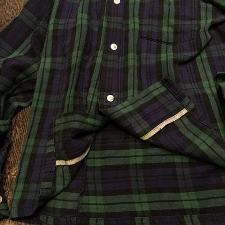 [USED] 60's vintage 筆記体 L.L.Bean COTTON CHECK SHIRTS