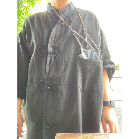 [SELECT] 40's LINEN China SHIRTS Re-pro ハーフスリーブ