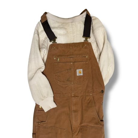 [USED] Carhartt ダック地 オーバーオール ダブルニー
