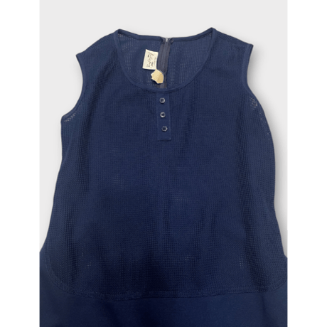 [USED] メッシュノースリーブ　ロングワンピース💙