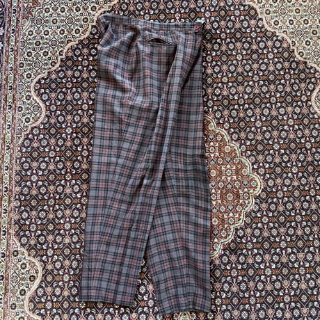[USED] ITALY SUMMER チェック パンツ