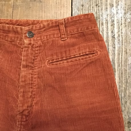 [USED] High-waist オレンジコーデュロイPANTS