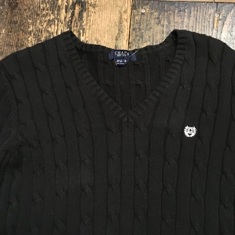 [USED] COTTON100% シンプルVネックセーター