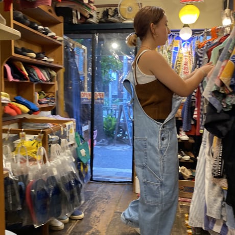 [USED]  LANDS' END DENIM OVERALL