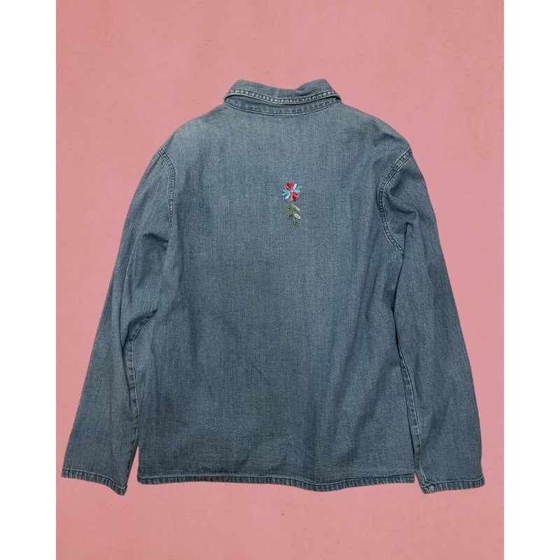 美品】⭐︎Chesty⭐︎お花刺繍デニムジャケット 36967466-1.jpg
