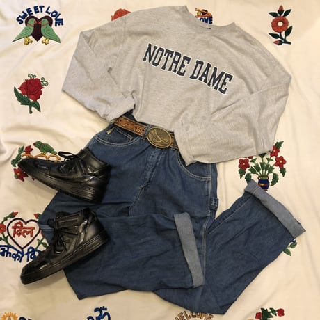 [GARDE-Nworks]  SHORT丈  ロン Tee！"NOTRE DAME"