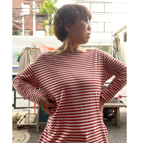 [USED] American apparelオフショルダーボーダーワンピース