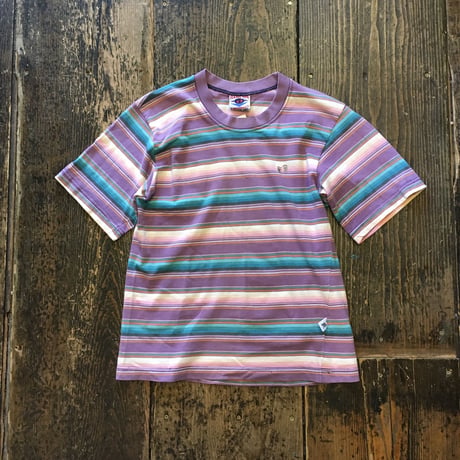 [USED] HANGTEN Pastel ColorのマルチボーダーTee