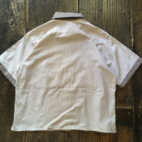[USED] US WORK SHIRTS! グレーストライプ