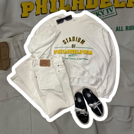 [USED] Levi's 501 WHITE🤍made in POLAND