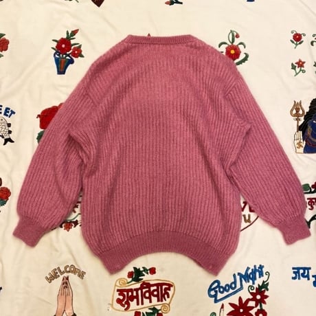 [USED] モコモコPINK モヘアニット