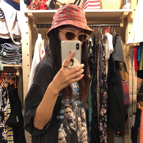 [USED] チェック柄バケットHAT