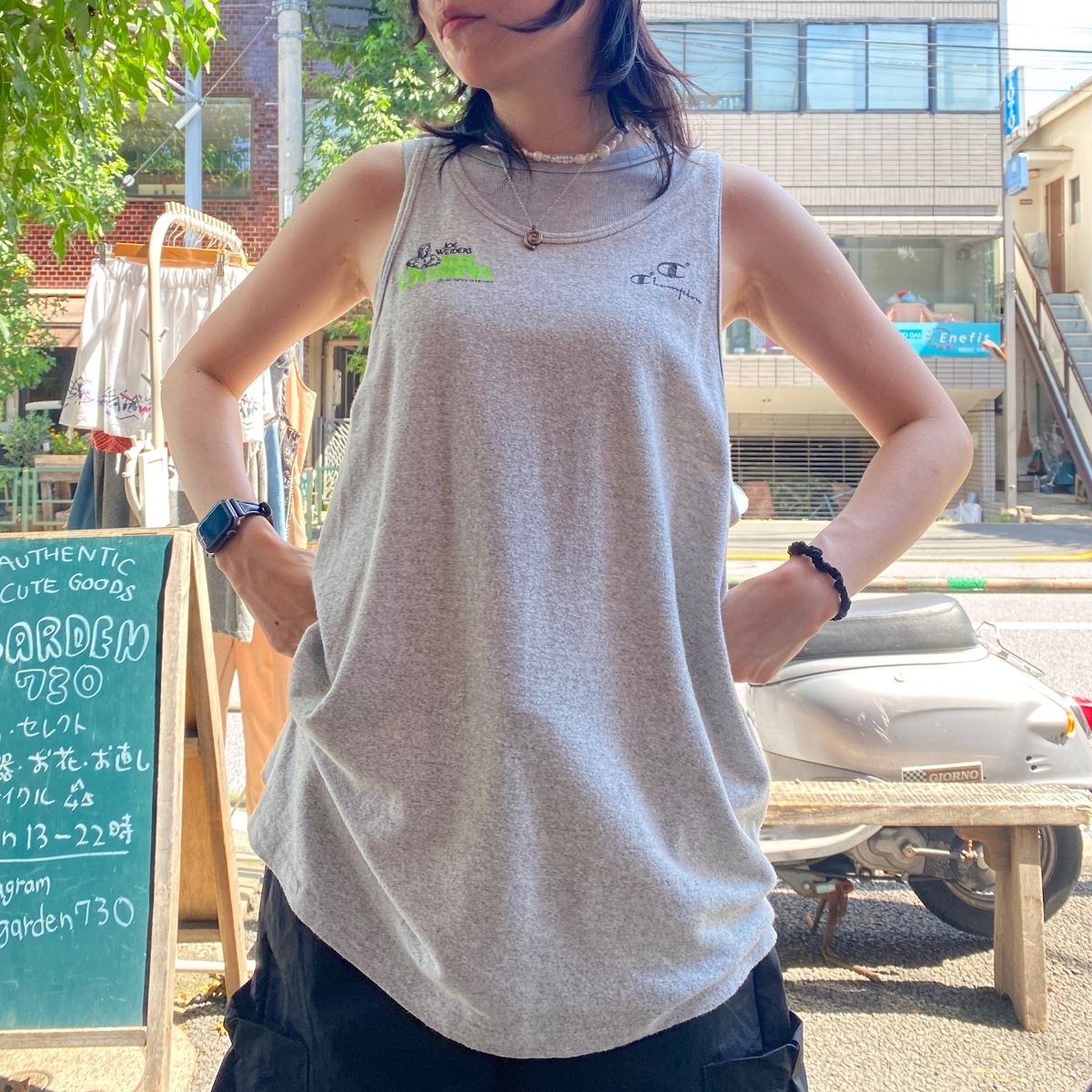 美品★昭和レトロ★日本製★チャンピオン タンクトップ 短パン 上下セット 女性用 美品☆昭和レトロ☆日本製☆チャンピオン タンクトップ 短パン