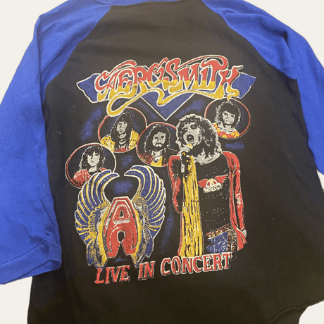 [USED] エアロスミス🎸ラグランtee