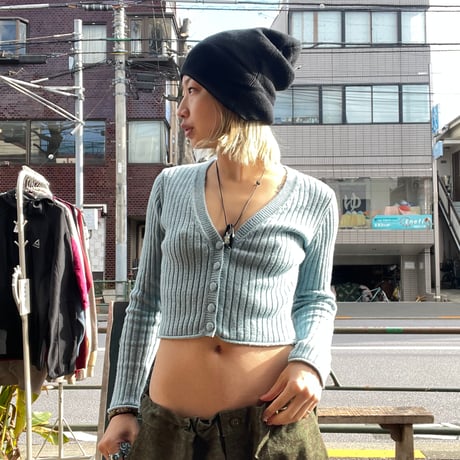 [USED]ニットクロップトップス❄️