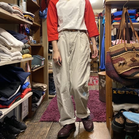 [USED] Lee IVORY PAINTER PANTS！