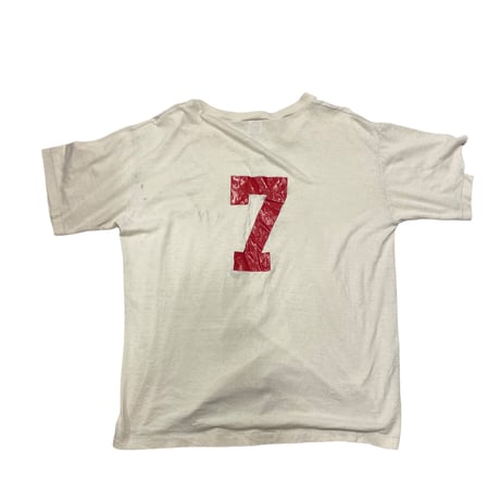 [USED] old russel Vネック BORO tee
