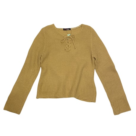 [USED] イイ色♡レースアップKNIT
