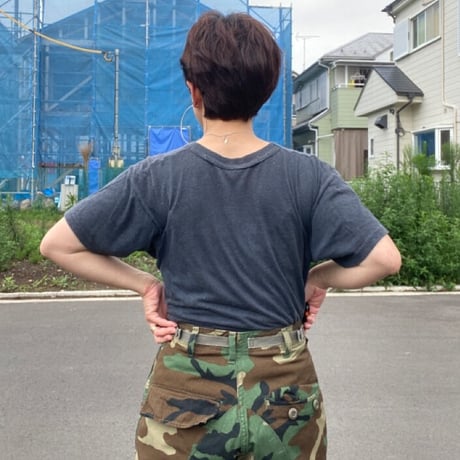 [USED] vintage 褪せBLK プリントTee
