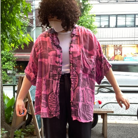 [USED] Photoプリント💖 レーヨン SHIRTS