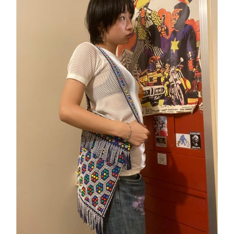 [USED]ビーズサイドバッグ❤️