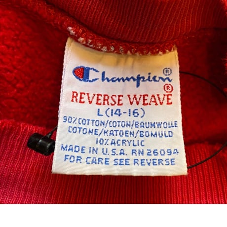 [USED]ショート丈90’schampionリバースSWEAT！