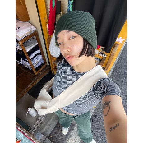 [USED]  ボーダーピッチっとTee💙🤍