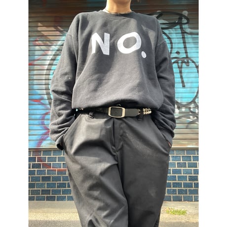 [USED]  "NO." GOOD PRINT SWEAT