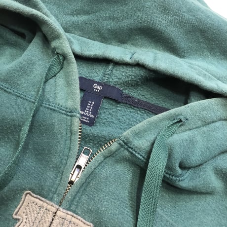 [USED] GAP LOGO ZIP PARKA！
