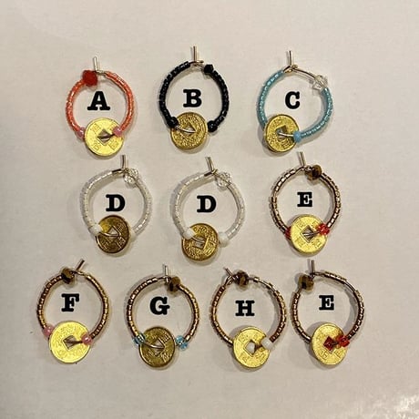 [BENICOTOY] "和同開珎" HOOPピアス