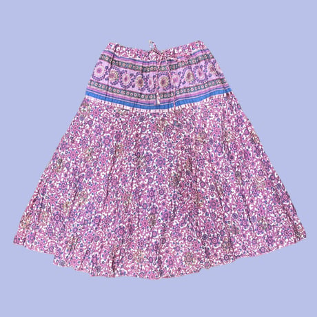[USED] インド綿花柄スカート