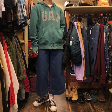 [USED] GAP LOGO ZIP PARKA！