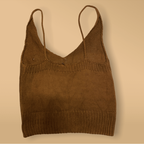 [USED] BROWN ニットキャミ♡