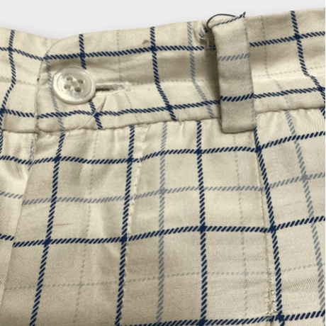 [USED] Ralph Lauren  SILKチェックタックパンツ
