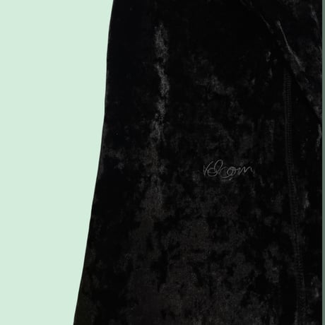 [USED]ベロアBLACKタイトワンピース🖤