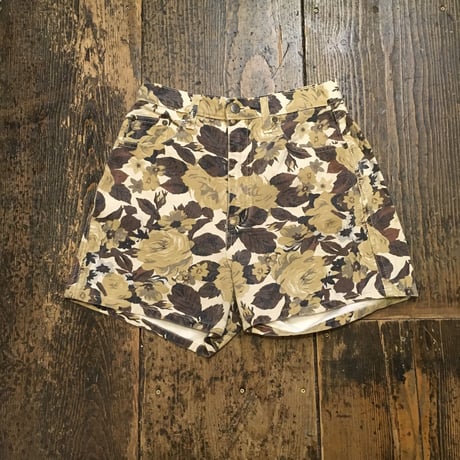 [USED] しぶい花柄 DENIM Shorts