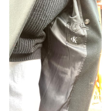 [USED] "CK"  BLACKロングコート！