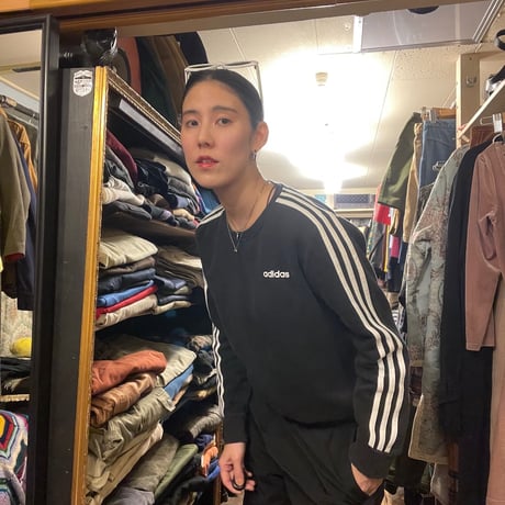 [USED] adidas 3line SWEAT L/S Tee