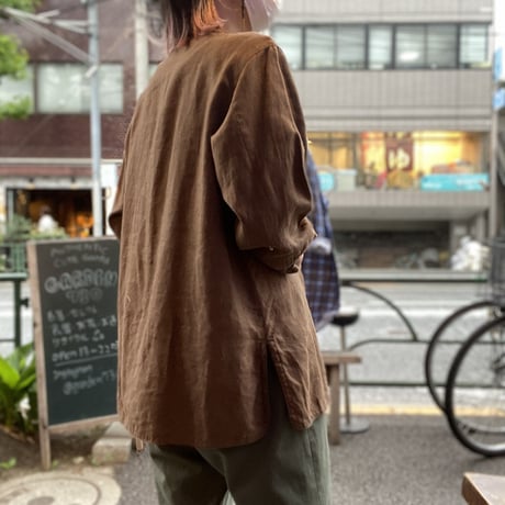 [USED] LINEN CHINA SHIRT