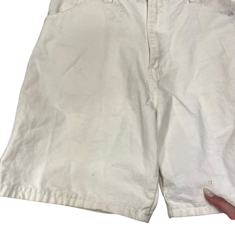 [USED] "Dickies"ホワイトハーフパンツ（W33）
