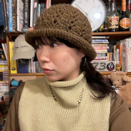 [USED] ブラウン🐿️ニットハット