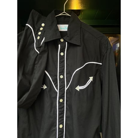 [USED] ウエスタンシャツ BLK × WHT