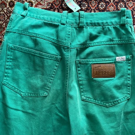 [USED] カラー DENIM パンツGREEN💚