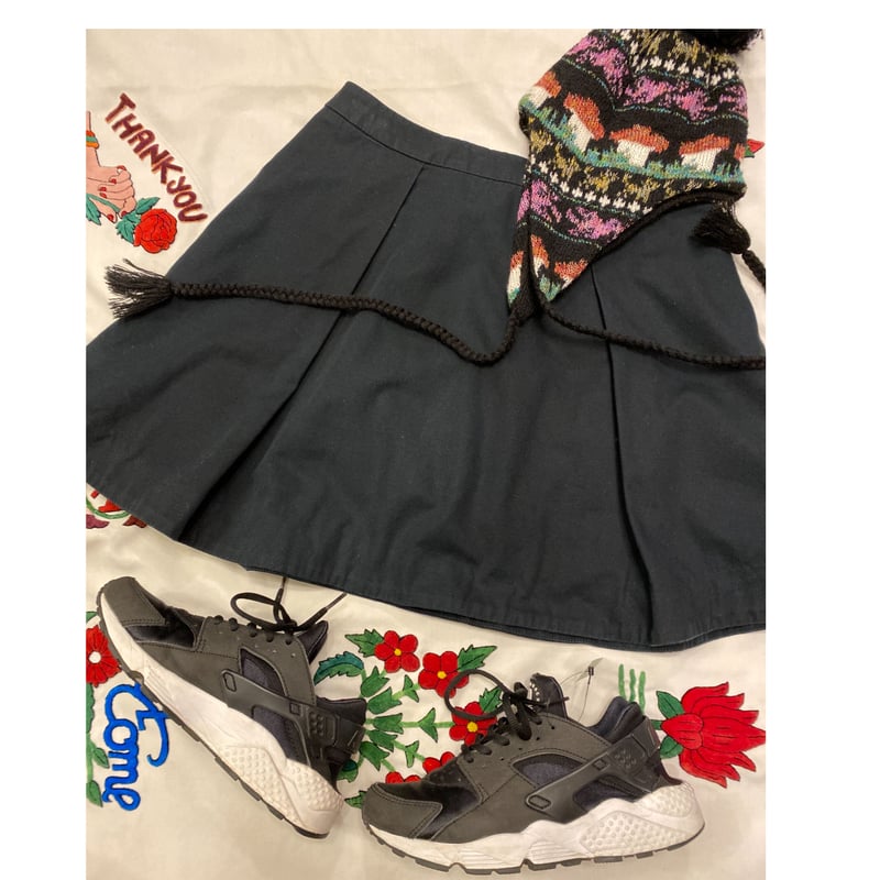 ケイトスペード サタデー kate spade SATURDAY ラップスカート USED] 'KATE SPADE SATURDAY'ブラックSKIRT | garden730