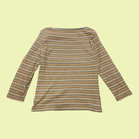 [USED] マルチボーダー🧡七分丈Tee